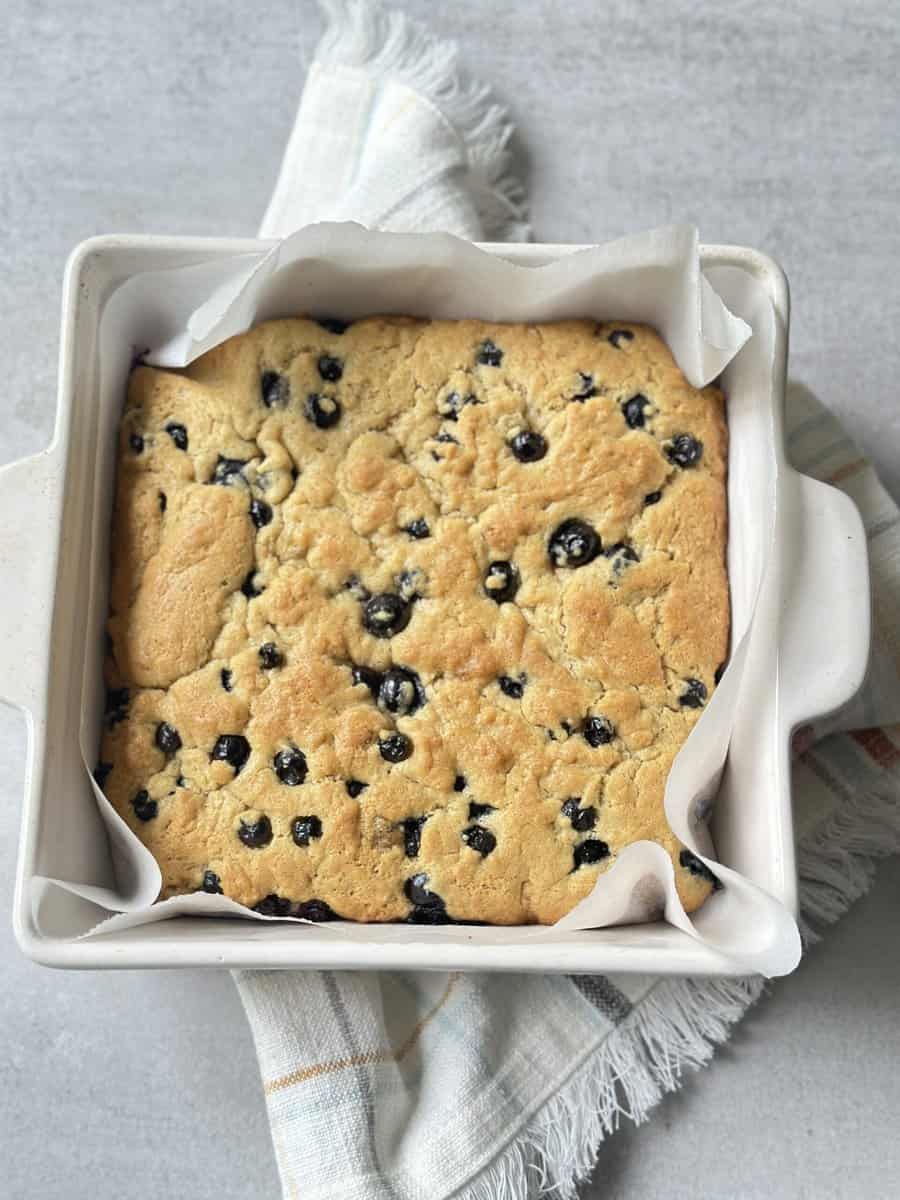 Quick and Easy Blueberry Blondies